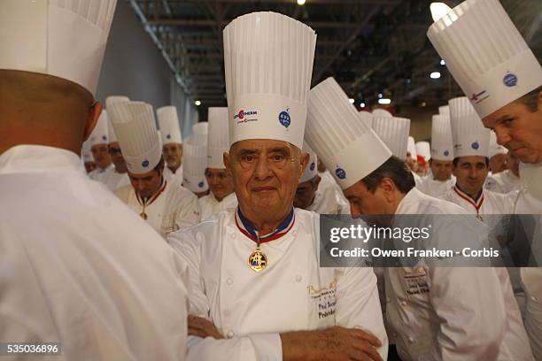 French chef Paul Bocuse at the Bocuse d'Or international cooking contest.