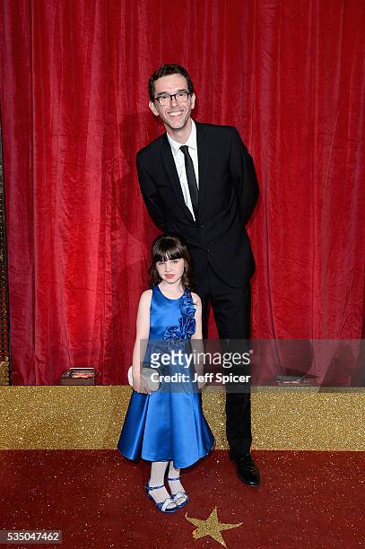 Amelia Flanagan and Mark Charnock attend the British Soap Awards 2016 at Hackney Empire on May 28, 2016 in London, England.