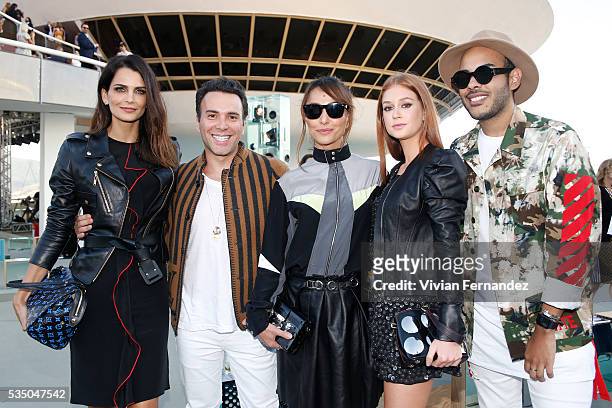 Fernanda Motta, Matheus Mazzafera, Sabrina Sato, Marina Ruy Barbosa and Hugo Gloss attend Louis Vuitton 2017 Cruise Collection at MAC Niter on May...
