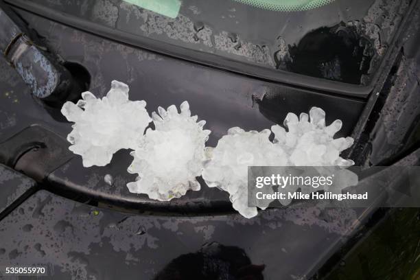 nebraska severe hail - hail foto e immagini stock