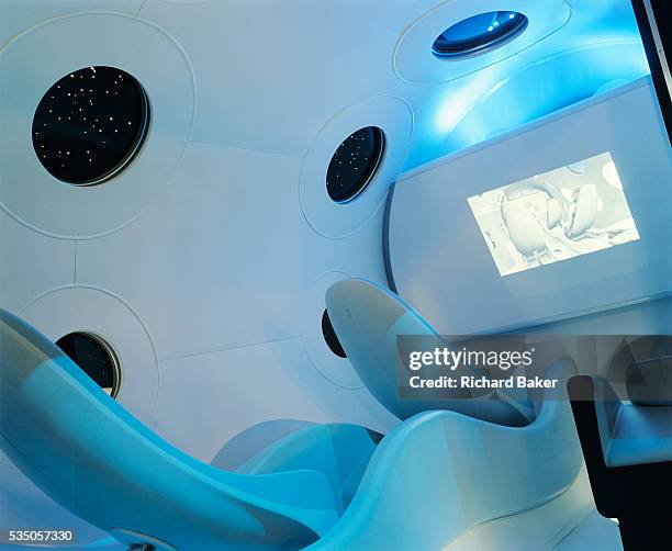 Replica model of the Virgin Galactic SpaceShipTwo during its unveiling Wired NextFest at the Jacob K. Javits Convention Center, NYC. Under...