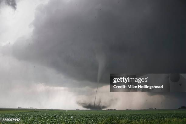 iowa tornado - supercell stockfoto's en -beelden