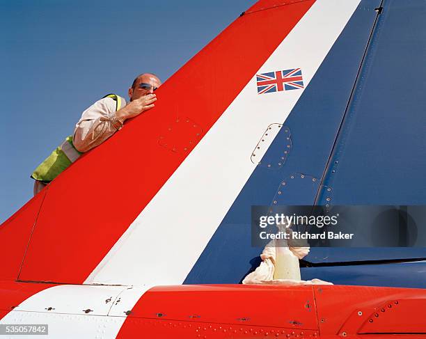Specialist Corporal Mal Faulder is an armourer engineer but here in the elite 'Red Arrows', Britain's prestigious Royal Air Force aerobatic team he...