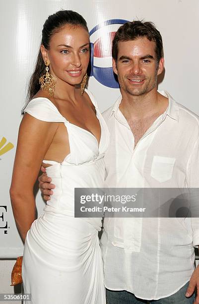Race car driver Jeff Gordon and girlfriend Ingrid Vandebosch attend Diddy's Official VMA after party at Space August 28, 2005 in Miami, Florida.