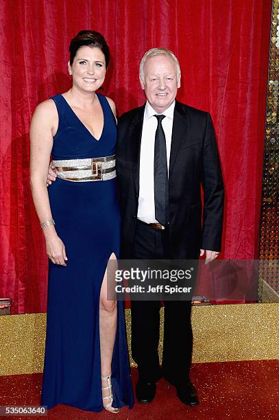 Les Dennis and Claire Nicholson attend the British Soap Awards 2016 at Hackney Empire on May 28, 2016 in London, England.