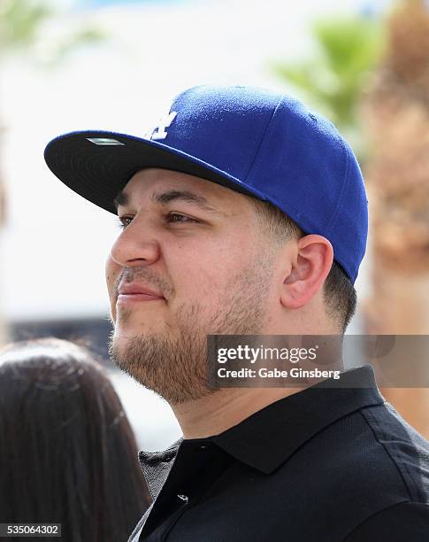 Television personality Rob Kardashian attends the Sky Beach Club at the Tropicana Las Vegas on May 28, 2016 in Las Vegas, Nevada.