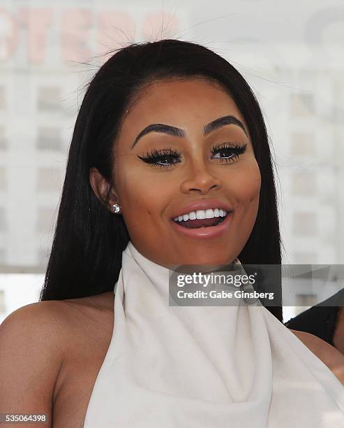 Model Blac Chyna attends the Sky Beach Club at the Tropicana Las Vegas on May 28, 2016 in Las Vegas, Nevada.