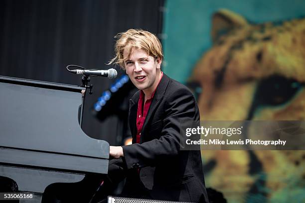 Tom Odell performs at Powderham Castle on May 28, 2016 in Exeter, England.