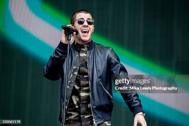 Nick Jonas performs at Powderham Castle on May 28, 2016 in Exeter, England.