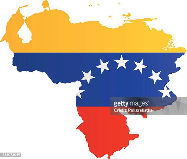 設計のフラグ-マップのベネズエラ - venezuela点のイラスト素材／クリップアート素材／マンガ素材／アイコン素材