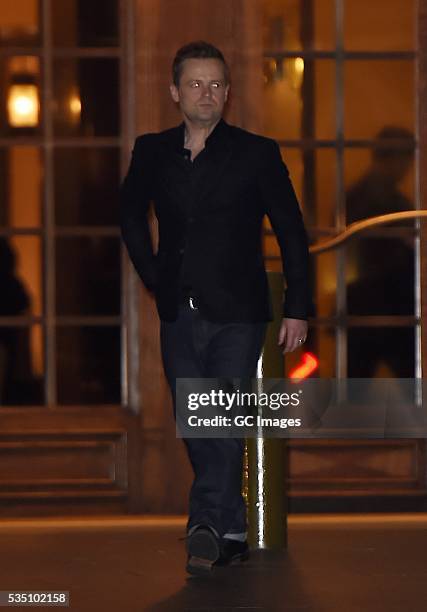 Anthony McPartlin leaves The Grosvenor House Hotel in Mayfair on May 28, 2016 in London, England.