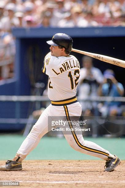 Press Photo Mike LaValliere, Pittsburgh Pirates baseball - lry20989