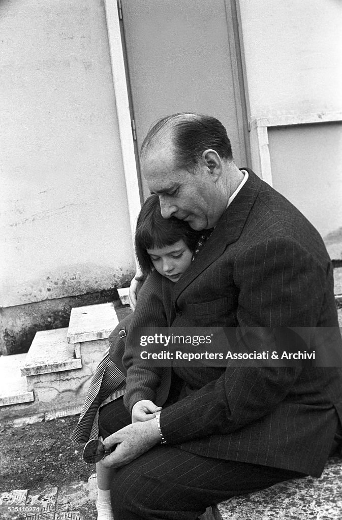 Roberto Rossellini with his family
