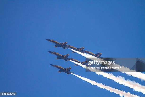 us navy blue angels squadron - blue angels stockfoto's en -beelden