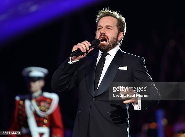 Tenor Alfie Boe performs during the 27th National Memorial Day Concert Rehearsals on May 28, 2016 in Washington, DC.