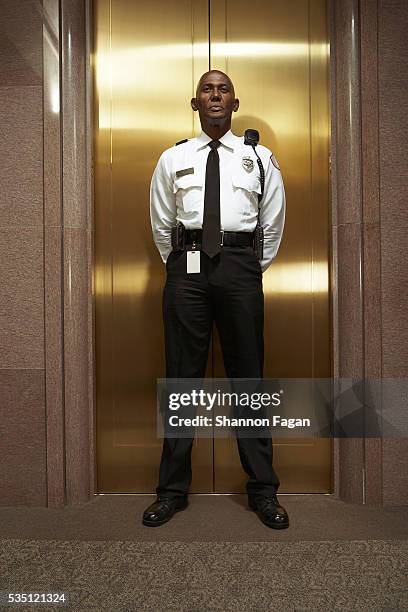 security guard - security guards stock-fotos und bilder