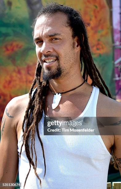 Michael Franti backstage at the Bonnaroo Music Festival on June 16, 2007 in Manchester, Tennessee. Photo by Tim Mosenfelder / Tim Mosenfelder 2007