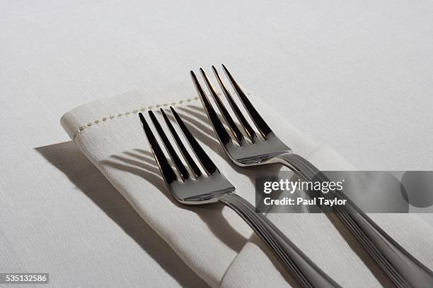 place setting - bestek stockfoto's en -beelden