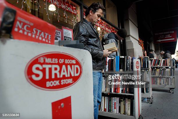 Shopping for books in New York City; Strand bookstore