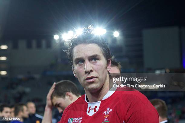 Ryan Jones, Wales, after his sides loss during the Wales V France Semi Final match at the IRB Rugby World Cup tournament, Eden Park, Auckland, New...