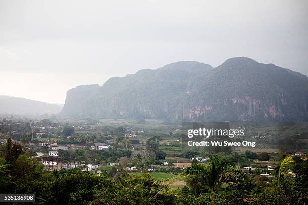 vinales valley - viñales vallei stockfoto's en -beelden