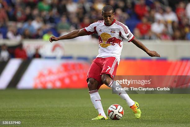 Roy Miller, New York Red Bulls, in action during the New York Red Bulls Vs Chicago Fire, Major League Soccer regular season match at Red Bull Arena,...