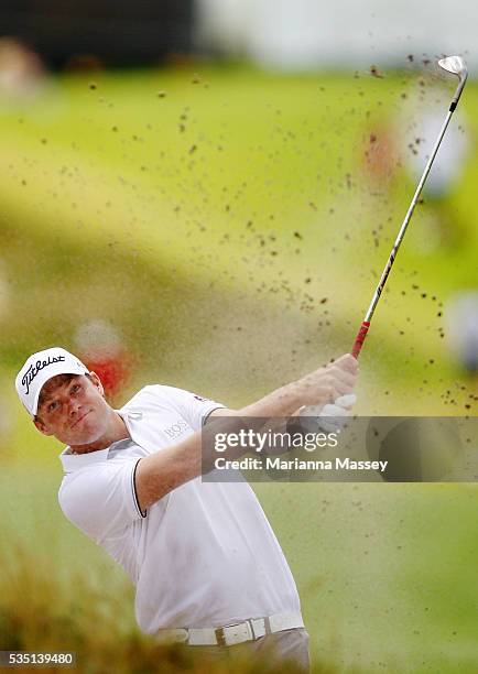 During Nick Watney of the USA day four of the 2011 Emirates Australian Open at The Lakes Golf Club on November 13, 2011 in Sydney, Australia.