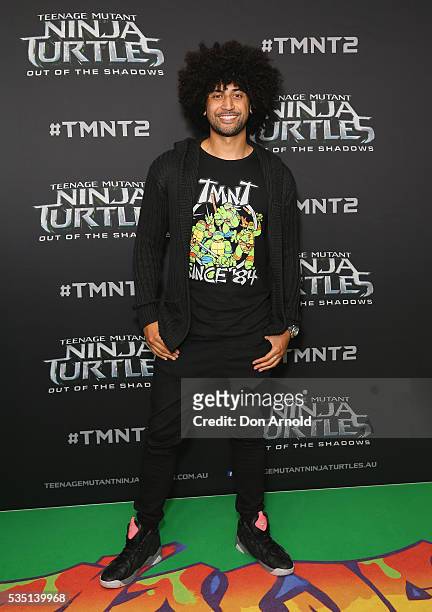 Krit Schmidt attends the Australian Premiere of Teenage Mutant Ninja Turtles 2 at Event Cinemas George Street on May 29, 2016 in Sydney, Australia.