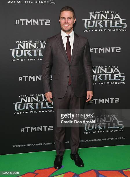 Stephen Amell attends the Australian Premiere of Teenage Mutant Ninja Turtles 2 at Event Cinemas George Street on May 29, 2016 in Sydney, Australia.
