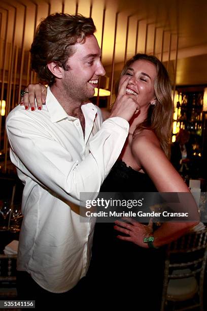 Gabriel Chipperfield and Safia El Malqui. A Private Dinner In Honor Of Ellen Von Unwerth during The Monaco Grand Prix on May 28, 2016 in Monte-Carlo,...