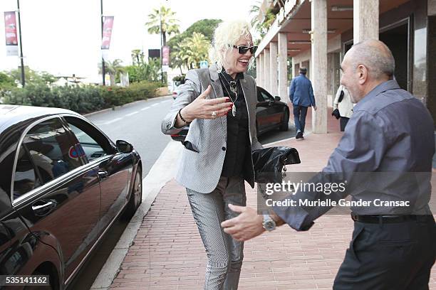 Ellen Von Unwerth and Kamil. A Private Dinner In Honor Of Ellen Von Unwerth during The Monaco Grand Prix on May 28, 2016 in Monte-Carlo, Monaco.