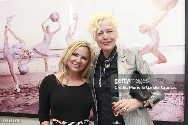 Tatjana Simic and Ellen Von Unwerth. A Private Dinner In Honor Of Ellen Von Unwerth during The Monaco Grand Prix on May 28, 2016 in Monte-Carlo,...