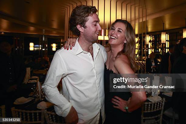 Gabriel Chipperfield and Safia El Malqui. A Private Dinner In Honor Of Ellen Von Unwerth during The Monaco Grand Prix on May 28, 2016 in Monte-Carlo,...