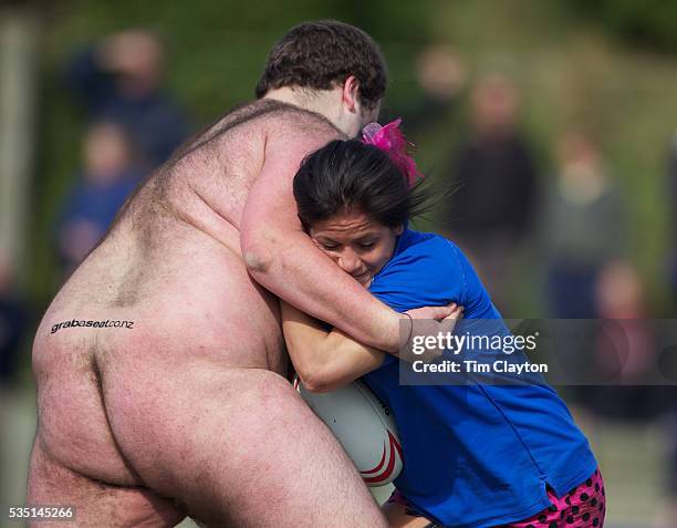 Action from the Nude Blacks v Spanish Conquistadores, nude rugby match, Dunedin, New Zealand The Dunedin-based Nude Blacks were beaten for the first...