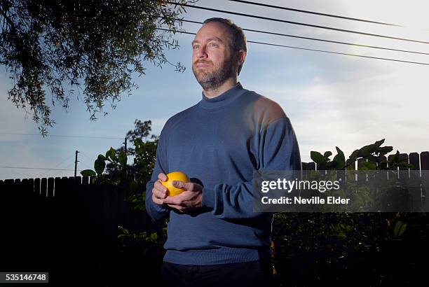 Jimmy Wales, creator and founder of the online encyclopedia Wikipedia at his home in Tampa, Florida, USA