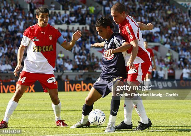 Marouane Chamakh during the French Ligue 1 match between Girondins de Bordeaux and AS Monaco.