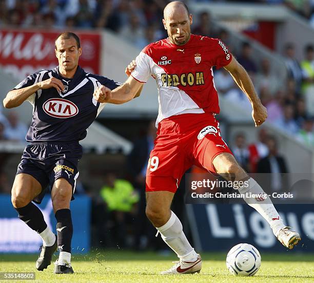 Jan Koller during the French Ligue 1 match between Girondins de Bordeaux and AS Monaco.