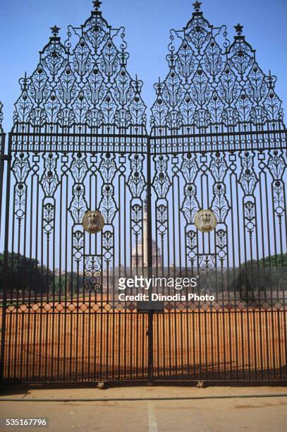 rashtrapati bhavan in delhi, india. - rashtrapati bhavan presidential palace stock pictures, royalty-free photos & images