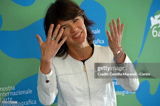 French actress Irene Jacob at the "Nessuna Qualita' Agli Eroi" photocall, during the 64th Venice Film Festival.