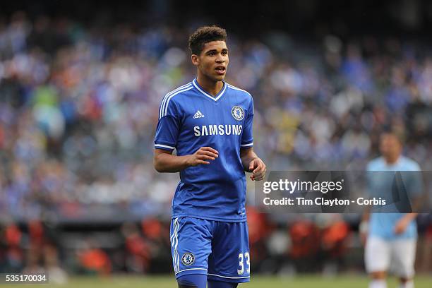 Ruben Loftus-Cheek, Chelsea, in action during the Manchester City V Chelsea friendly exhibition match at Yankee Stadium, The Bronx, New York....