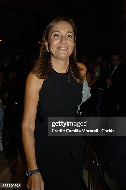 Barbara Palombelli attends the "Michael Clayton" party during the 64th Venice Film Festival.