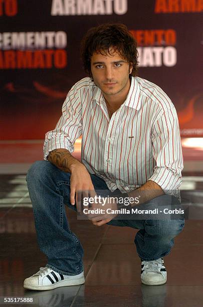 Actor Nicolas Vaporidis attends the photocall of the film "Cemento Armato" in Rome.