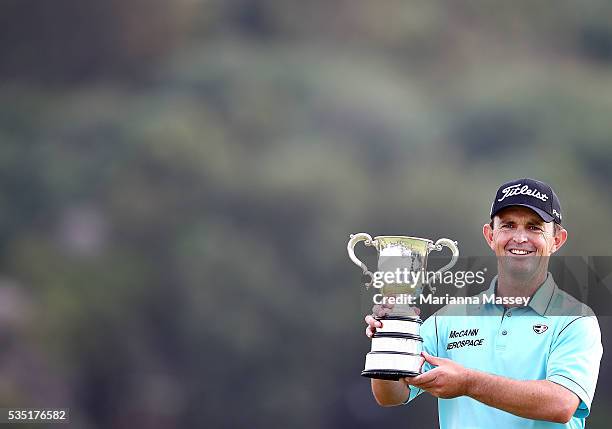 Greg Chalmers of Australia wins the Emirates Australia Open with a final score of -13 during day four of the 2011 Emirates Australian Open at The...