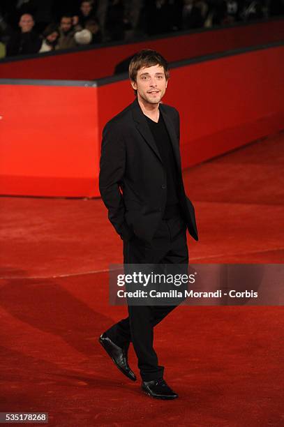 Actor Julien Baumgartner attends the premiere of the movie "Aide-toi et le ciel t'aidera," during the 2008 Rome International Film Festival.