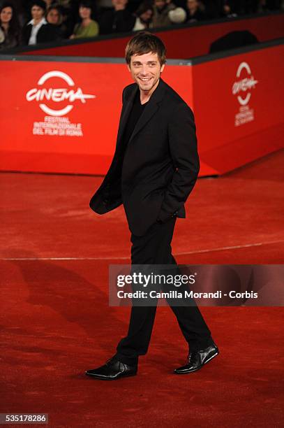 Actor Julien Baumgartner attends the premiere of the movie "Aide-toi et le ciel t'aidera," during the 2008 Rome International Film Festival.