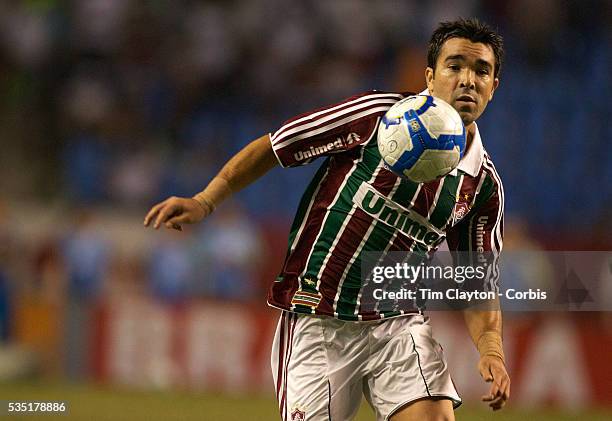 Deco, Fluminense, in action during the Fluminense VAtltico MG, Futebol Brasileirao League match at Estadio Olmpico Joao Havelange, Rio de Janeiro,...