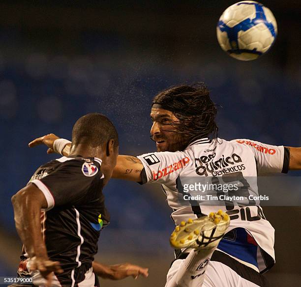 During the Botafogo V Vasco, Futebol Brasileirao League match at Estadio Olímpico Joao Havelange, Rio de Janeiro, The classic Rio derby match ended...