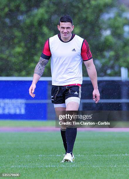 Sonny Bill Williams during All Black's training at Smart Stadium, Auckland, in preparation for the Rugby World Cup Final against France at the IRB...