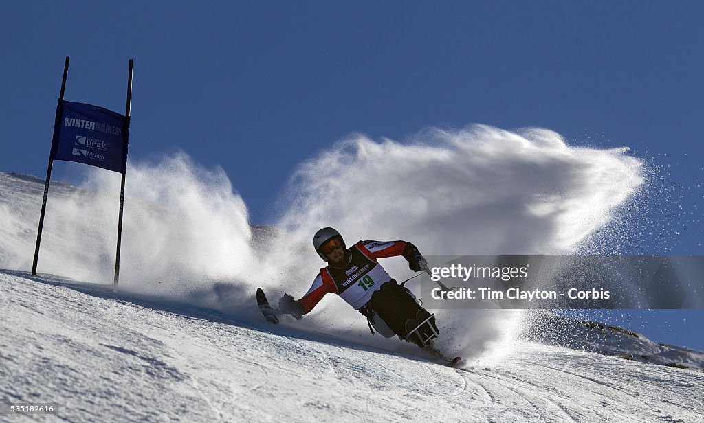 Adaptive, Giant Slalom, competition at Coronet Peak, New Zealand during the Winter Games. Queenstown