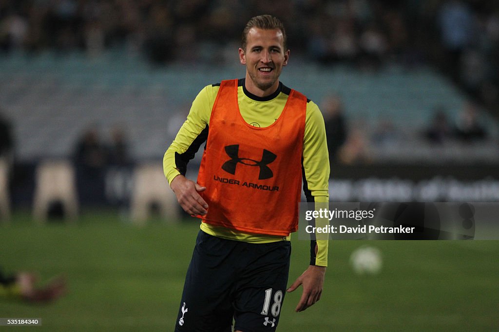 Harry Kane at the Tottenham Spurs vs Sydney FC game